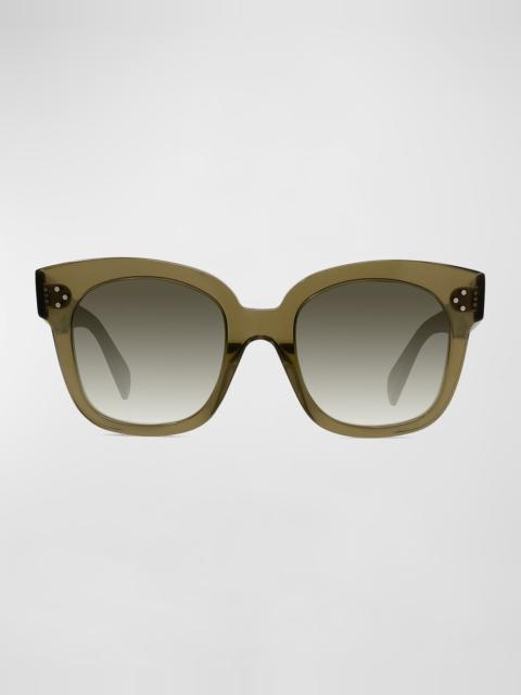 CELINE Square Gradient Acetate Sunglasses