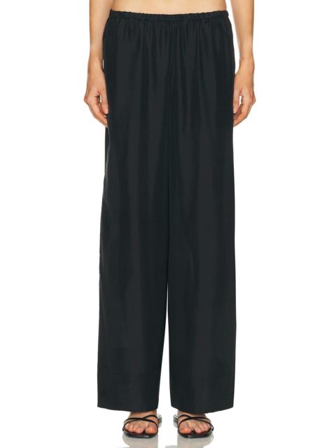 ST. AGNI Silk Grid Relaxed Pant