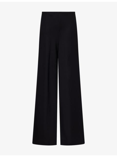 STAUD Stroll Wide-Leg Satin Trousers
