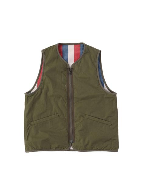 visvim IRIS LINER VEST OLIVE