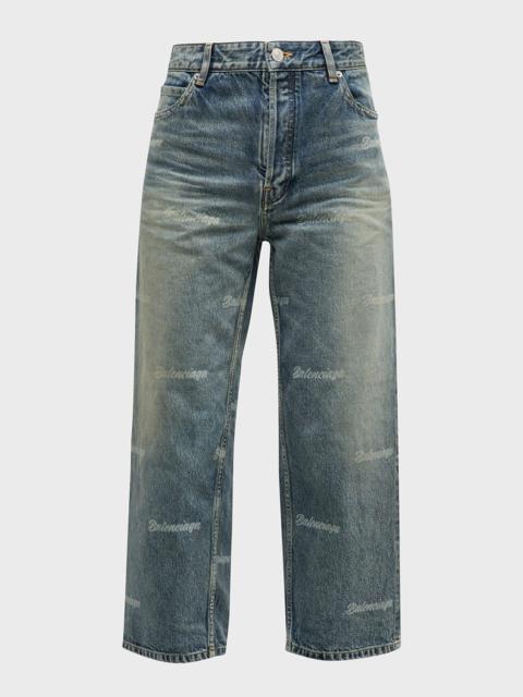 BALENCIAGA Girly Allover Cropped Pants