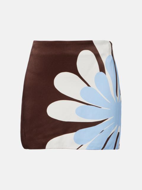CALA de la CRUZ Ricci floral miniskirt
