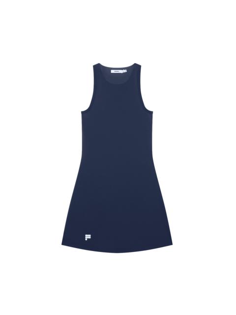 PANGAIA Womens Court Side Dress - Granite Navy