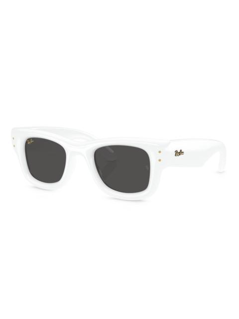 Ray-Ban Men's A$AP Rocky 0Rb4940 47MM Wayfarer Puffer Square Sunglasses - White Black