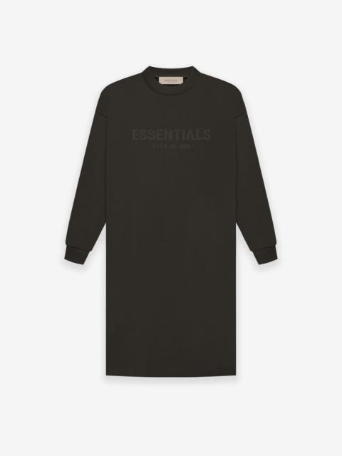 ESSENTIALS Womens LS Tee Dress