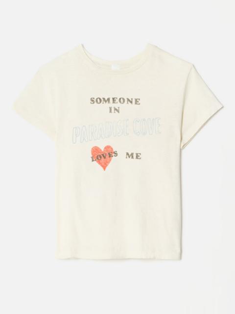 RE/DONE Classic "Someone Loves Me" Tee - Vintage White
