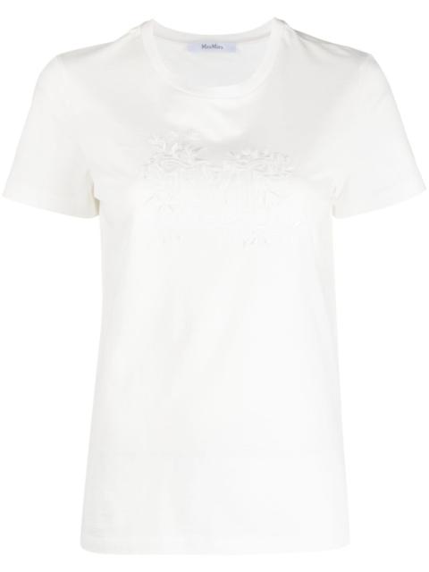 Max Mara embroidered monogram T-shirt