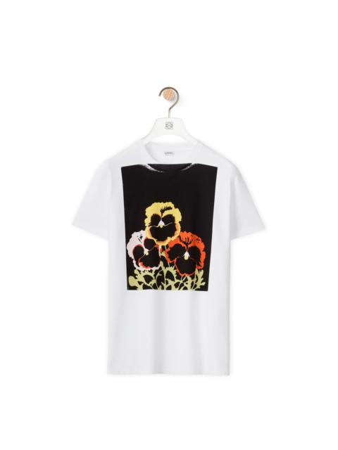 Loewe Pansy print T-shirt in cotton
