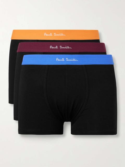 Three-Pack Stretch Organic Cotton Boxer Briefs