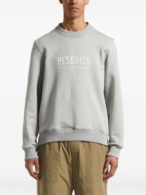 PESERICO logo-embroidered crew-neck sweatshirt