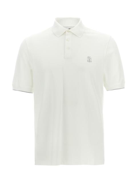 Brunello Cucinelli Logo Piqué Polo Shirt