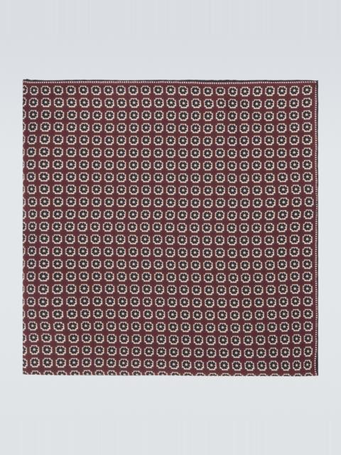 AGNONA Printed silk twill scarf