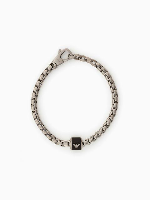 EMPORIO ARMANI Black Marble Chain Bracelet