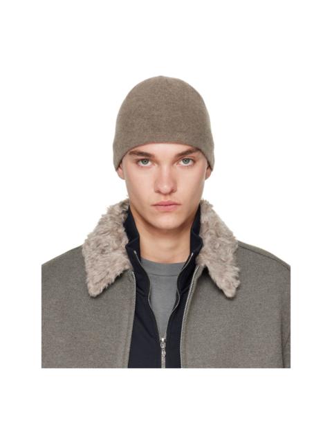Our Legacy Taupe Wool Beanie