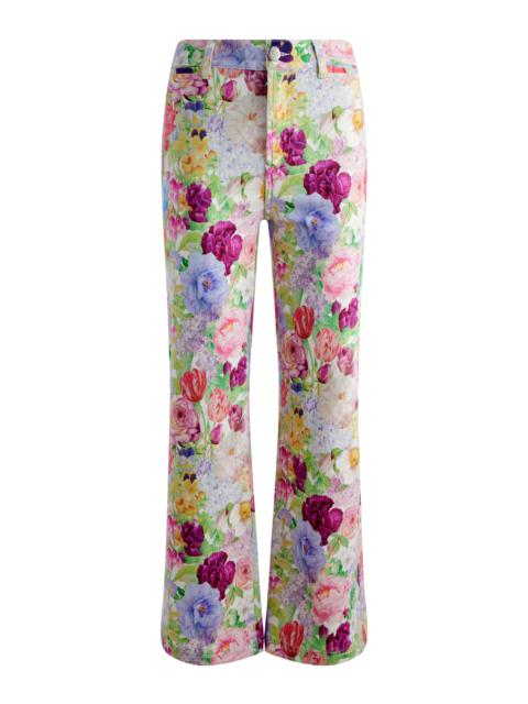 Alice + Olivia GORGEOUS COIN POCKET CROPPED JEAN