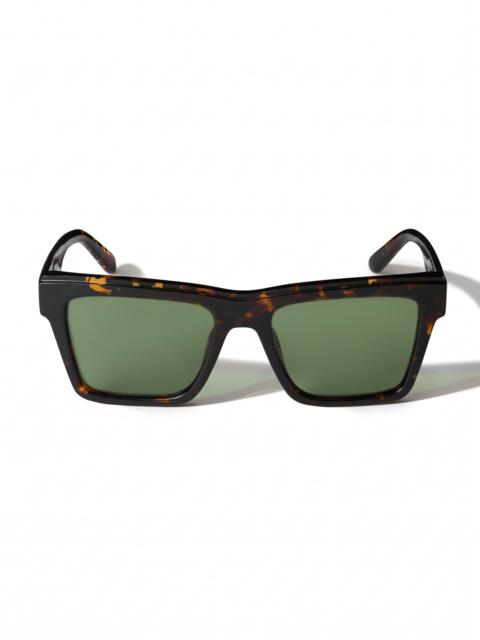 Off-White Virginia Green Lens Sunglasses