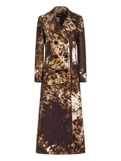 Roberto Cavalli Appaloosa-print trench coat