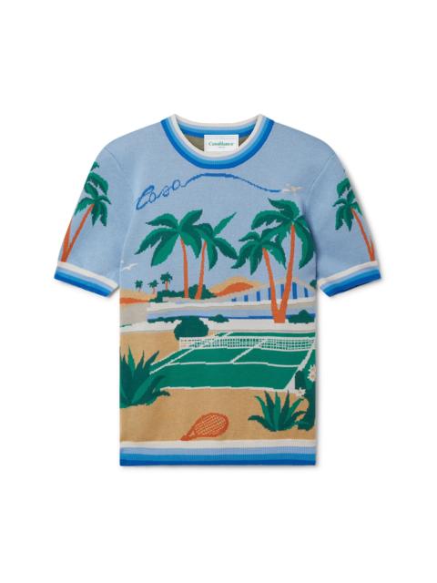 CASABLANCA Palm Springs Court Polo Shirt | Casablanca Paris