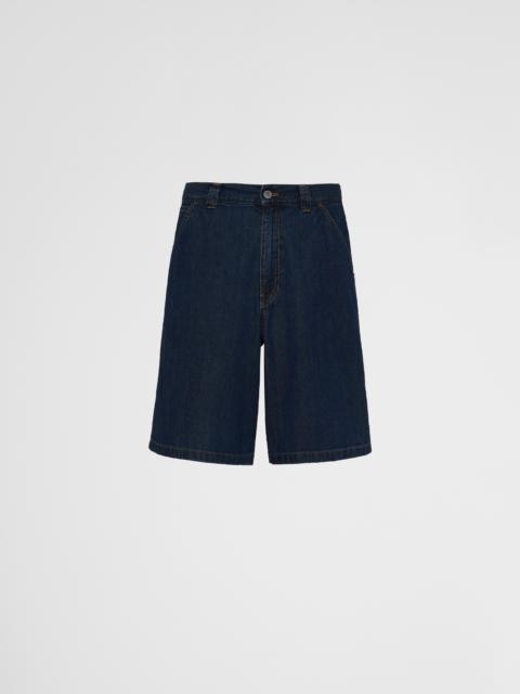 Prada Light denim Bermudas