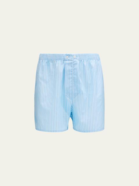 Derek Rose Men's Amalfi 21 Cotton Batiste Boxers