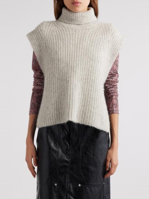 Isabel Marant Étoile Megan Cap Sleeve Alpaca Blend Tunic Sweater in Sand at Nordstrom