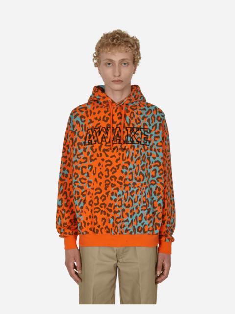 AWAKE NY Block Logo Hooded Sweatshirt Orange