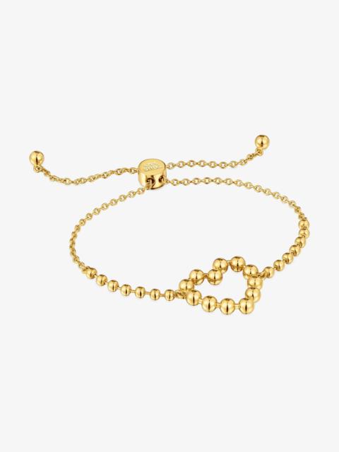 TOUS 18K gold vermeil heart Chain bracelet Sugar Party