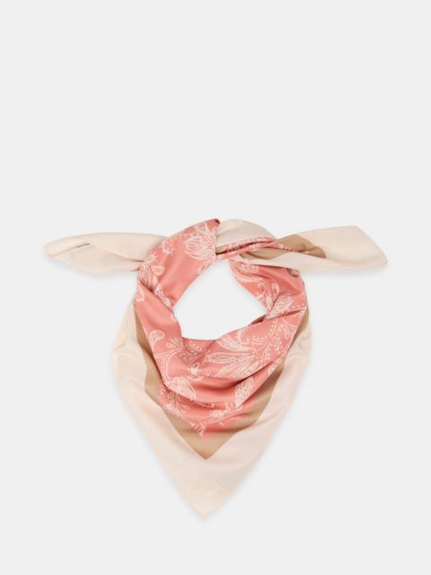 STEVE MADDEN PAISLEY SATIN SCARF TERRACOTTA