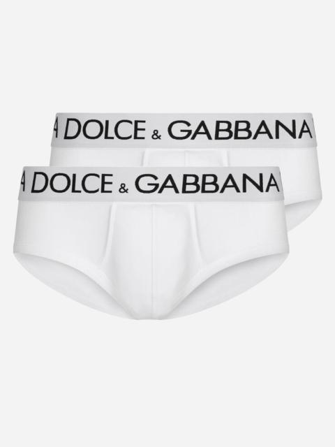 Dolce & Gabbana Two-pack cotton jersey Brando briefs