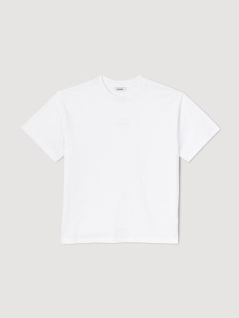Sandro Rubber logo T-shirt