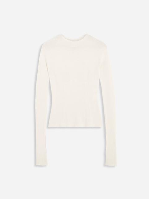 CASHMERE AND SILK LONG-SLEEVE TOP