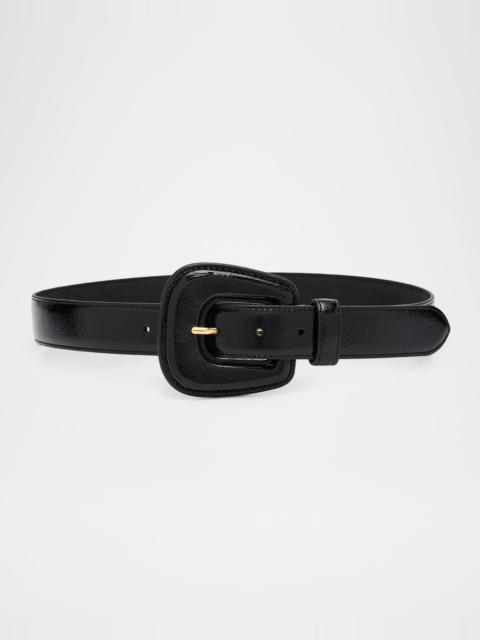 VERONICA BEARD Elsy Leather-Buckle Belt
