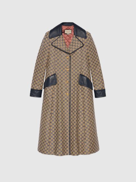 GUCCI GG canvas coat with crystals