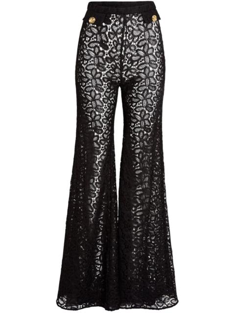 GIAMBATTISTA VALLI lace flared trousers