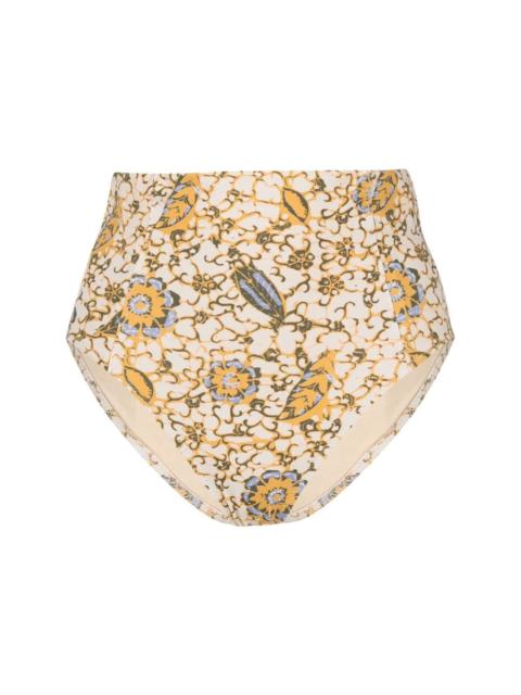 Zahara citrus-print bikini bottoms