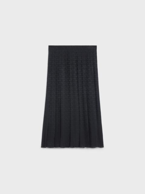 CELINE PAJAMA SKIRT IN SHINY MATTE SILK