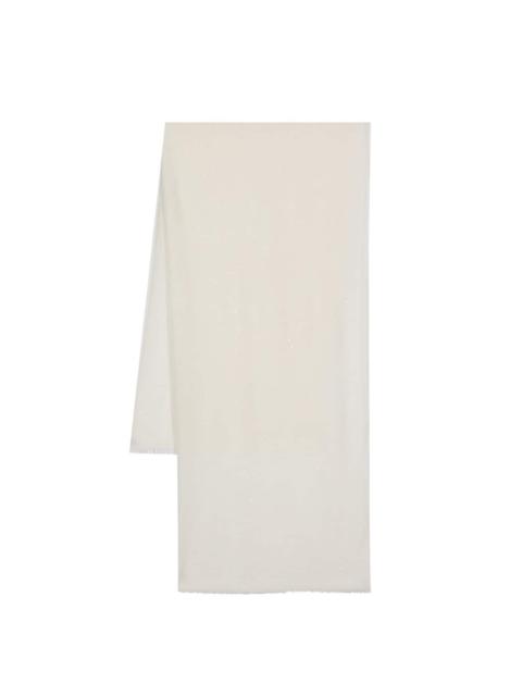 Faliero Sarti sequined frayed scarf