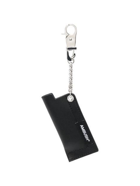 leather lighter case keychain