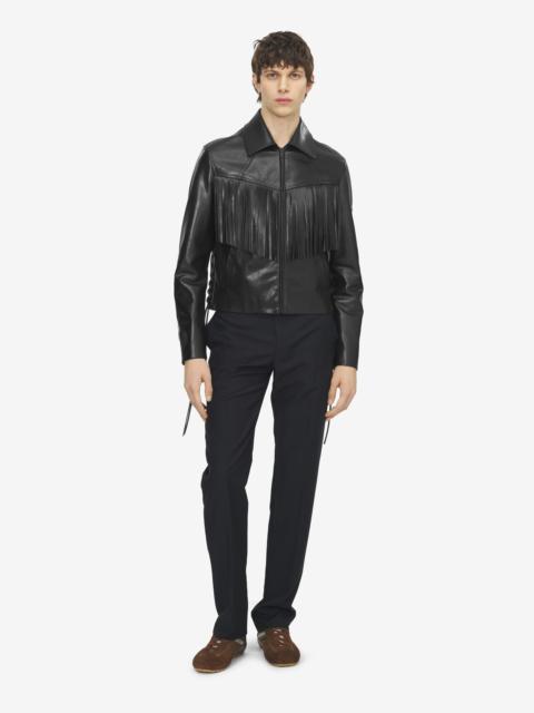 Alexander McQueen Fringe Leather Jacket