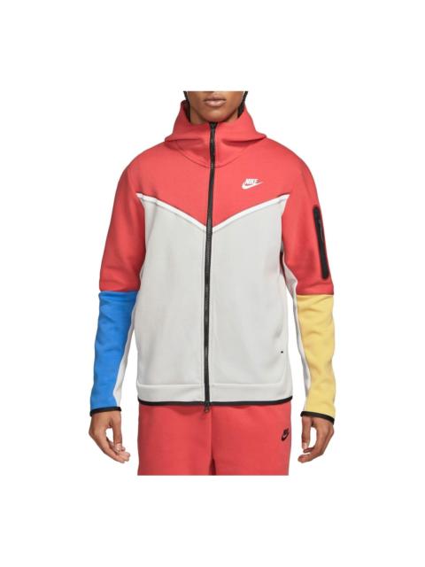 Nike Nike Sportswear Tech Fleece Full-Zip Hoodie 'Lobster Red White' CU4489-605