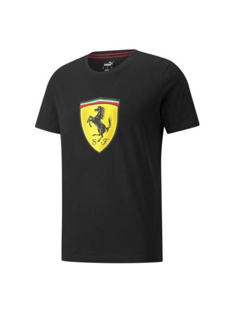 PUMA PUMA Series Printing Casual Sports Round Neck Short Sleeve Black 531691-01