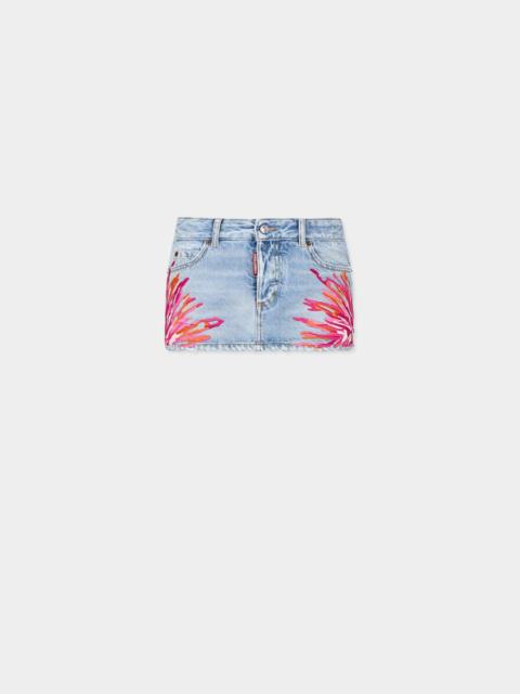 DSQUARED2 LIGHT CLEAN JEAN MINI SKIRT