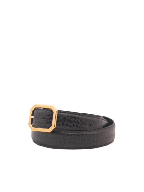 NILI LOTAN octagonal buckle belt
