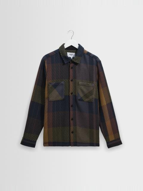 Wax London Whiting - Green And Brown Tempo Check Overshirt
