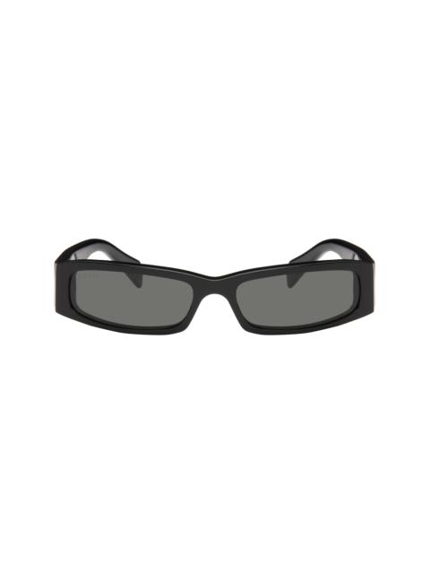 GUCCI Black Rectangular Squared Sunglasses