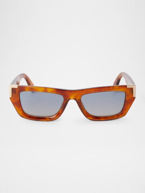 Palm Angels Malibu Rectangle Acetate Sunglasses