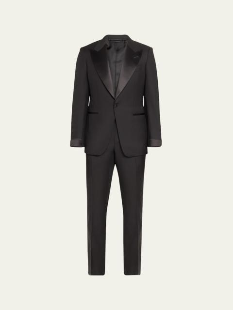 TOM FORD Men's Shelton Twill Peak Tuxedo