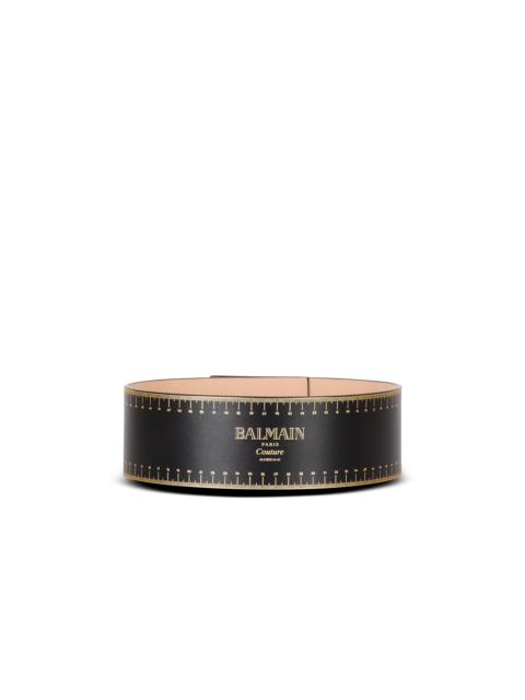 Balmain Waist belt in printed Couture leather