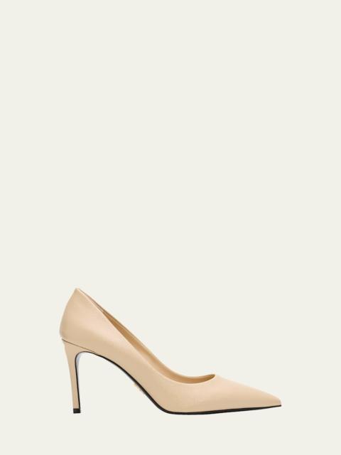 Prada 85mm Donna Saffiano Leather Pumps