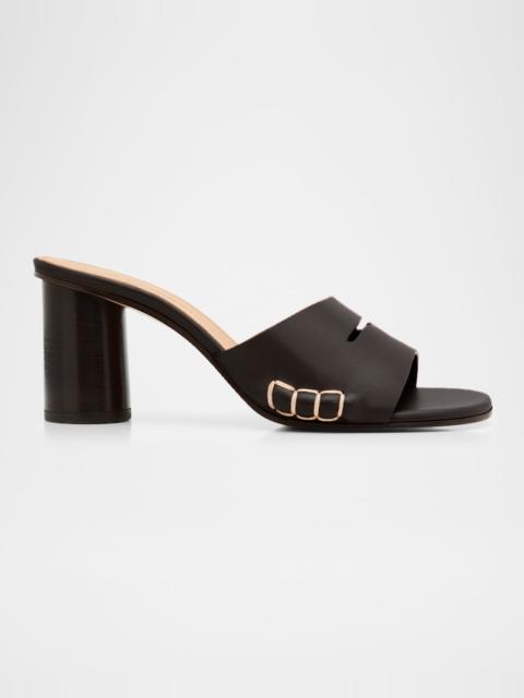 JW Anderson Leather Loafer-Inspired Mule Sandals